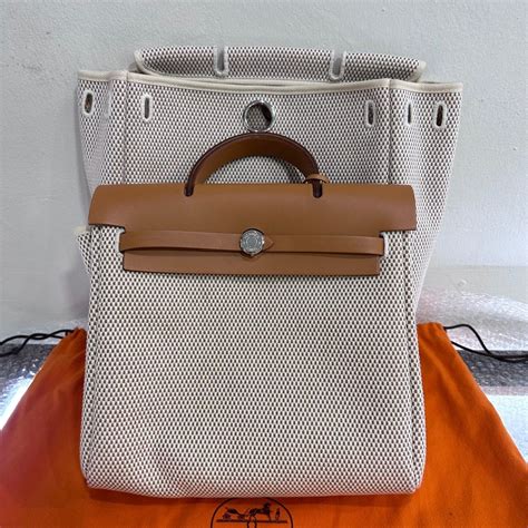 hermes herbag 2 in 1 size|hermes herbag vintage.